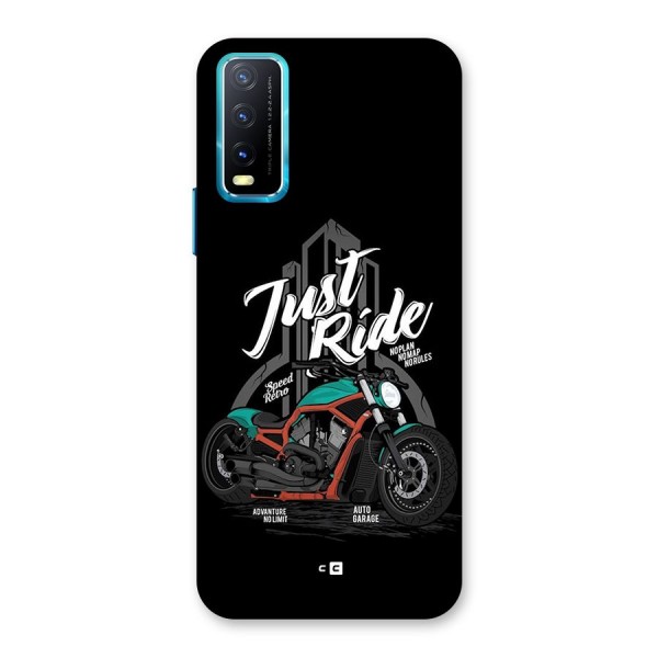 Just Ride Speed Back Case for Vivo Y12s