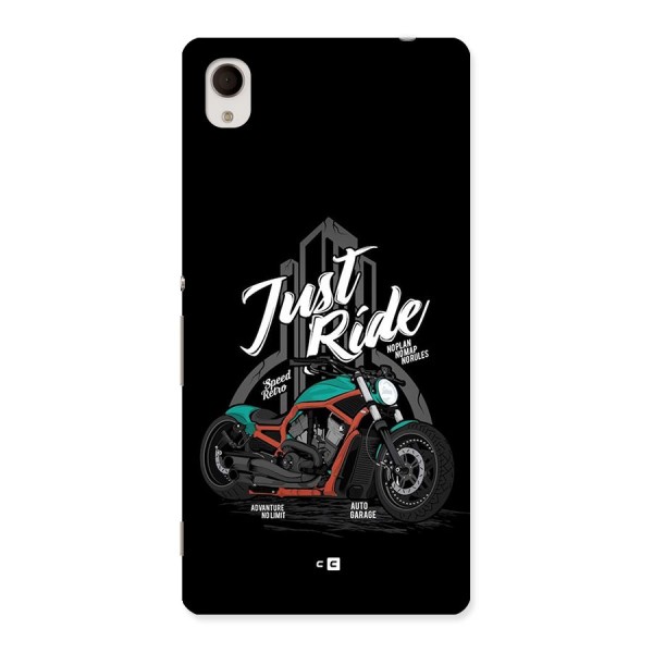 Just Ride Speed Back Case for Xperia M4 Aqua