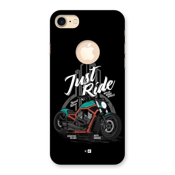 Just Ride Speed Back Case for iPhone 8 Logo Cut