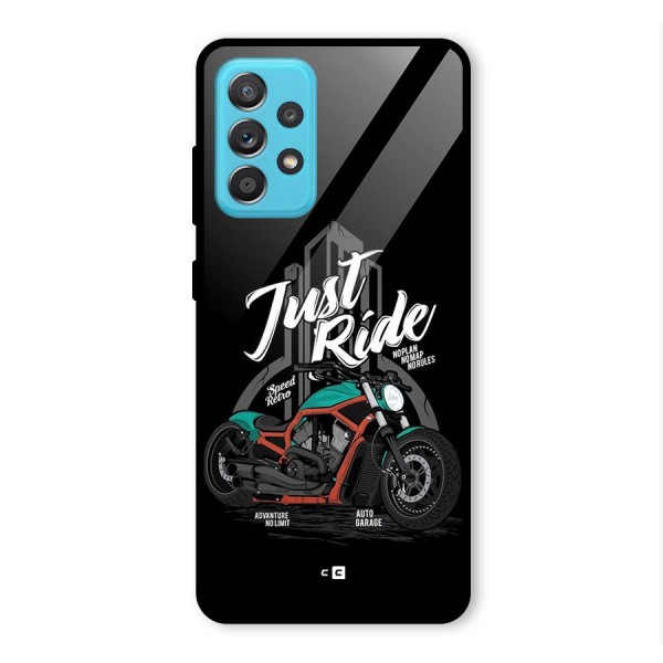 Just Ride Speed Glass Back Case for Galaxy A52s 5G