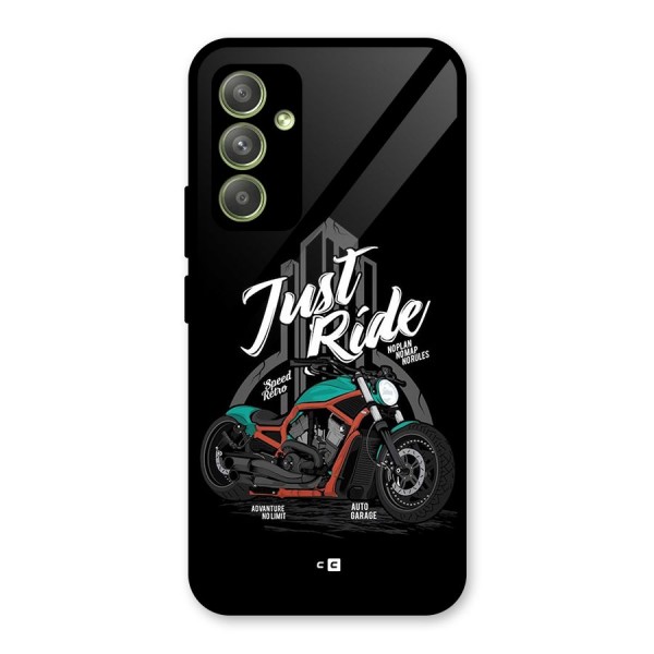 Just Ride Speed Glass Back Case for Galaxy A54