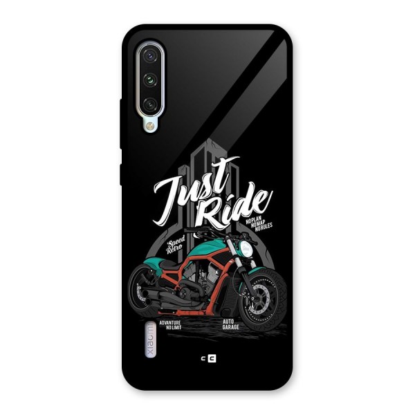 Just Ride Speed Glass Back Case for Mi A3