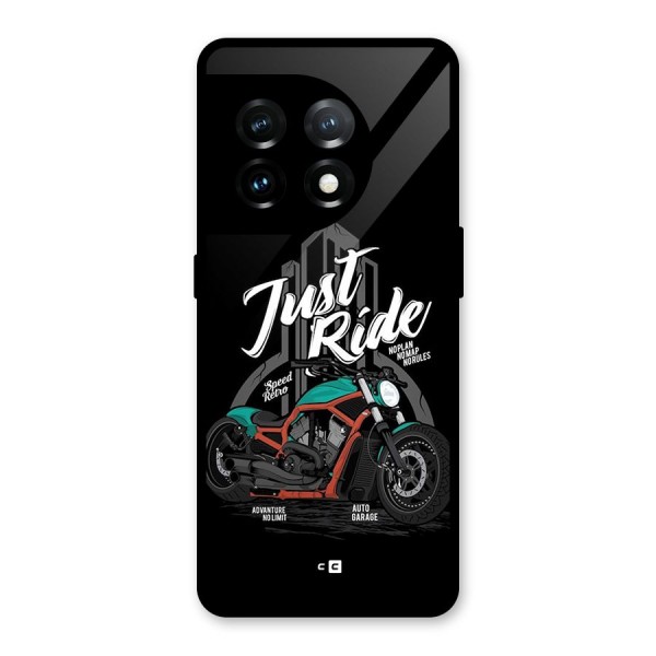 Just Ride Speed Glass Back Case for OnePlus 11