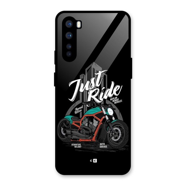 Just Ride Speed Glass Back Case for OnePlus Nord