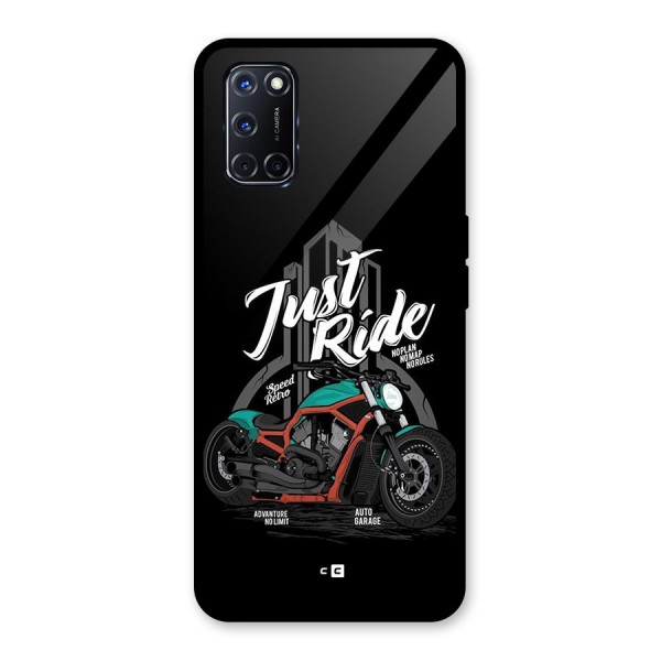 Just Ride Speed Glass Back Case for Oppo A52