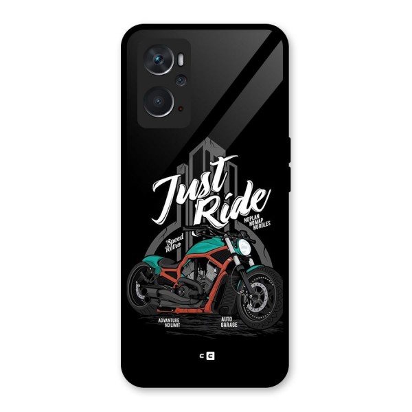 Just Ride Speed Glass Back Case for Oppo K10 4G