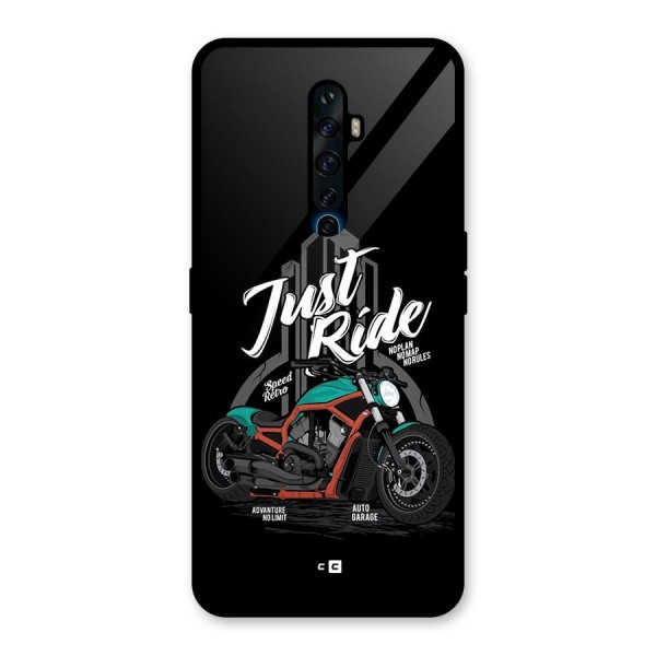 Just Ride Speed Glass Back Case for Oppo Reno2 Z