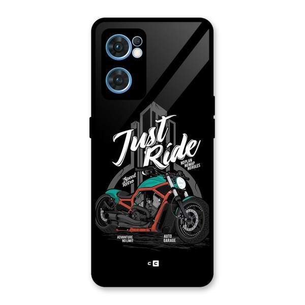 Just Ride Speed Glass Back Case for Oppo Reno7 5G