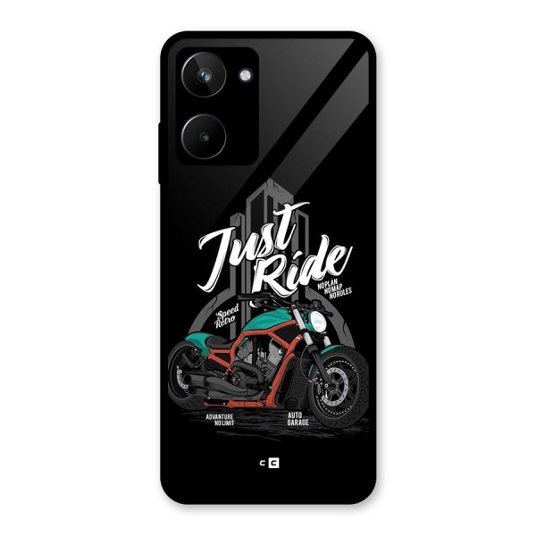 Just Ride Speed Glass Back Case for Realme 10