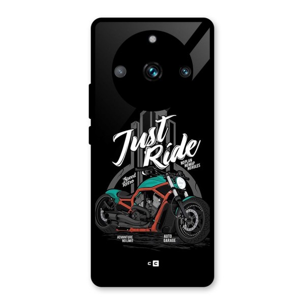 Just Ride Speed Glass Back Case for Realme 11 Pro