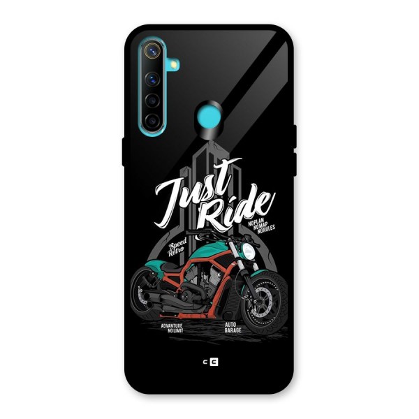 Just Ride Speed Glass Back Case for Realme 5