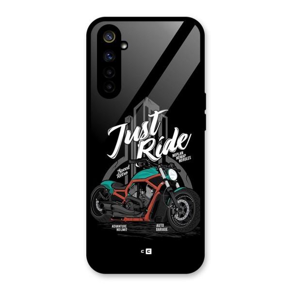 Just Ride Speed Glass Back Case for Realme 6