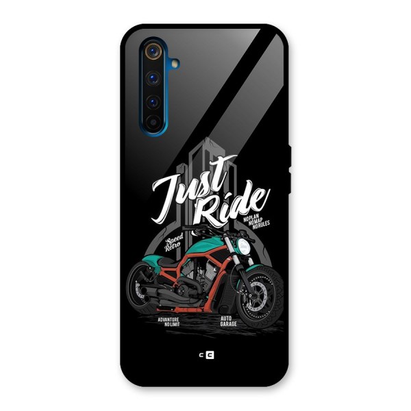 Just Ride Speed Glass Back Case for Realme 6 Pro