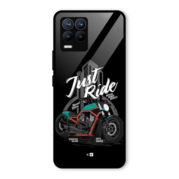 Just Ride Speed Glass Back Case for Realme 8 Pro