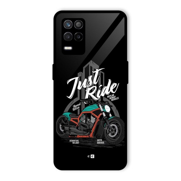 Just Ride Speed Glass Back Case for Realme 8s 5G