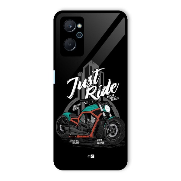 Just Ride Speed Glass Back Case for Realme 9i