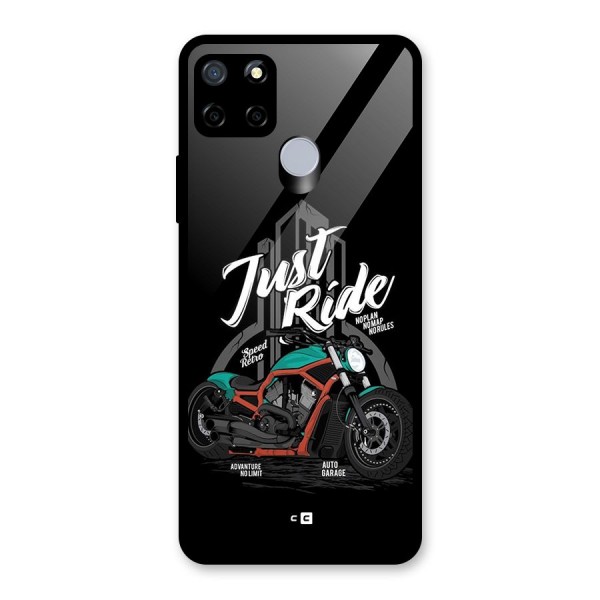 Just Ride Speed Glass Back Case for Realme C12