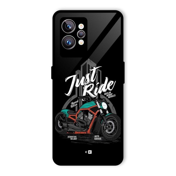 Just Ride Speed Glass Back Case for Realme GT2 Pro