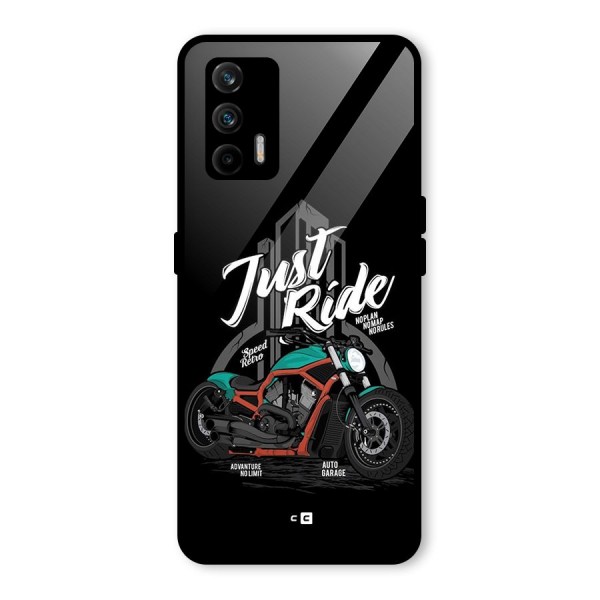 Just Ride Speed Glass Back Case for Realme X7 Max