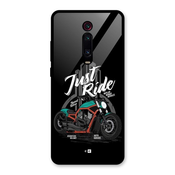 Just Ride Speed Glass Back Case for Redmi K20 Pro