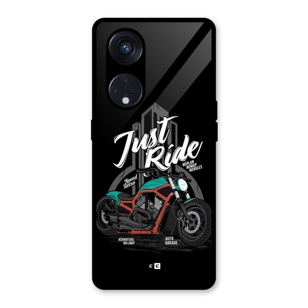 Just Ride Speed Glass Back Case for Reno8 T 5G