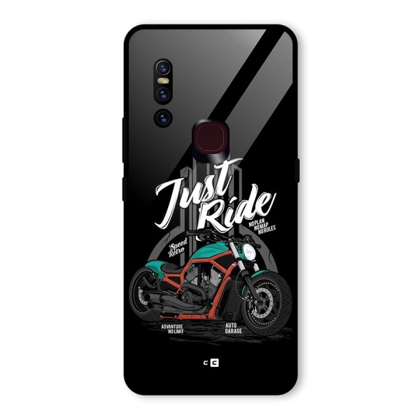 Just Ride Speed Glass Back Case for Vivo V15