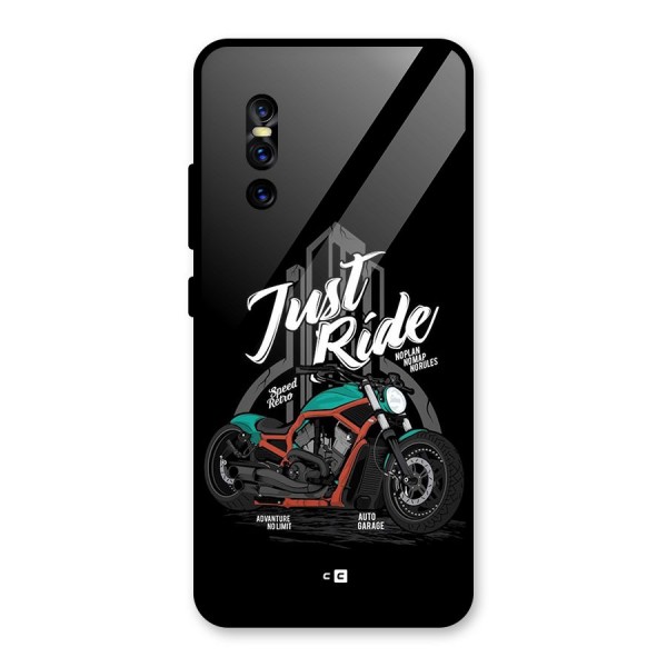 Just Ride Speed Glass Back Case for Vivo V15 Pro