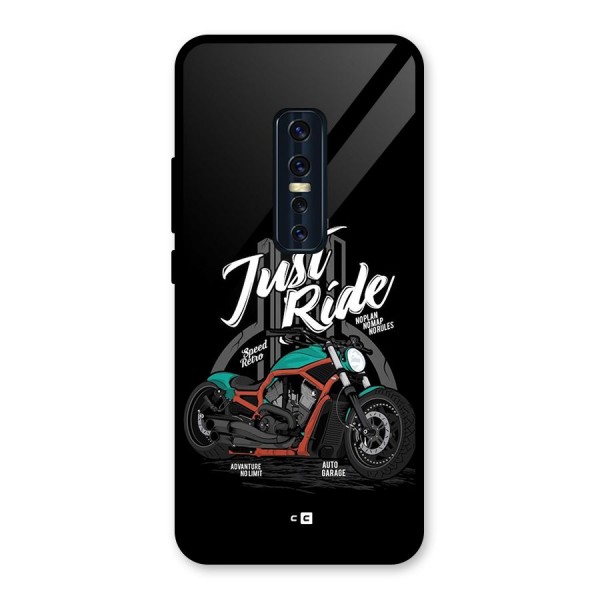 Just Ride Speed Glass Back Case for Vivo V17 Pro