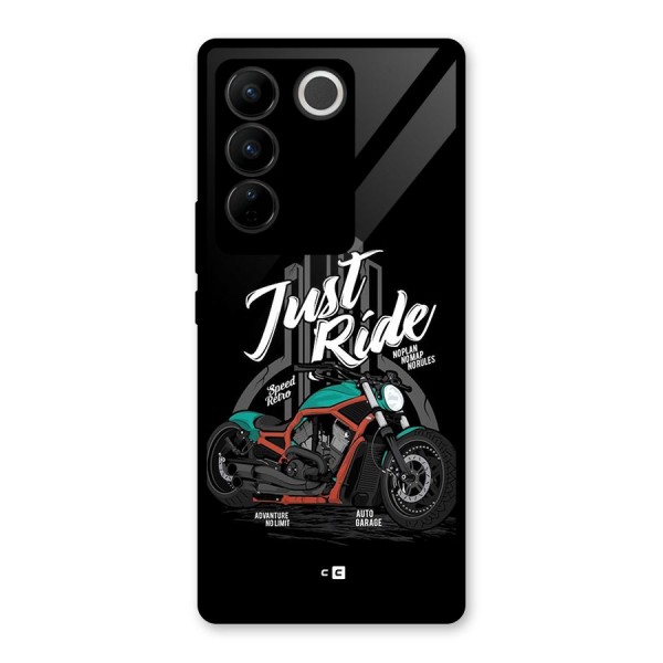 Just Ride Speed Glass Back Case for Vivo V27