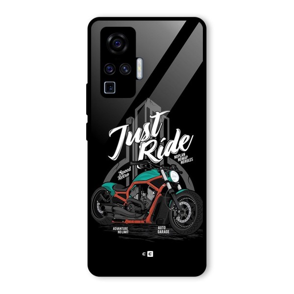 Just Ride Speed Glass Back Case for Vivo X50 Pro