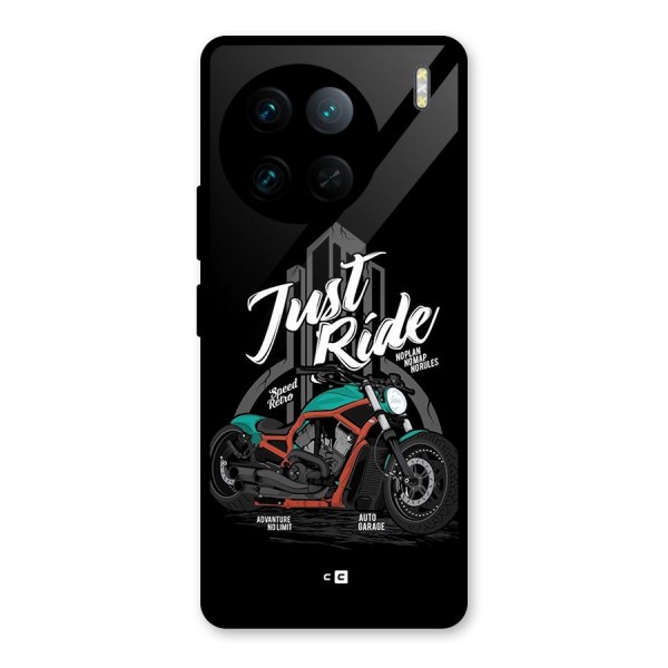 Just Ride Speed Glass Back Case for Vivo X90 Pro