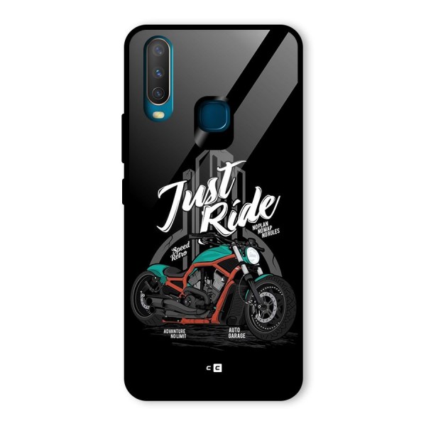 Just Ride Speed Glass Back Case for Vivo Y12