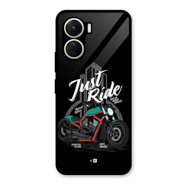 Just Ride Speed Glass Back Case for Vivo Y16