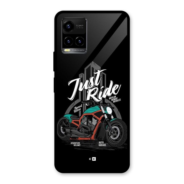 Just Ride Speed Glass Back Case for Vivo Y21A