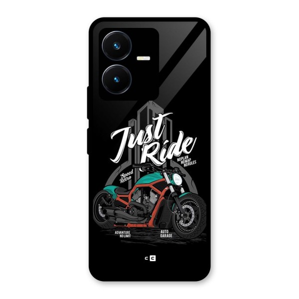 Just Ride Speed Glass Back Case for Vivo Y22