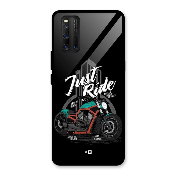 Just Ride Speed Glass Back Case for Vivo iQOO 3