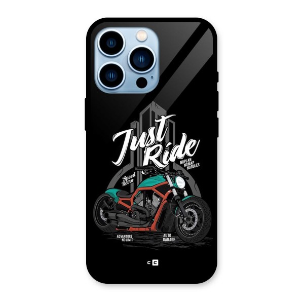 Just Ride Speed Glass Back Case for iPhone 13 Pro