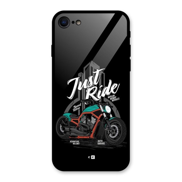 Just Ride Speed Glass Back Case for iPhone 8