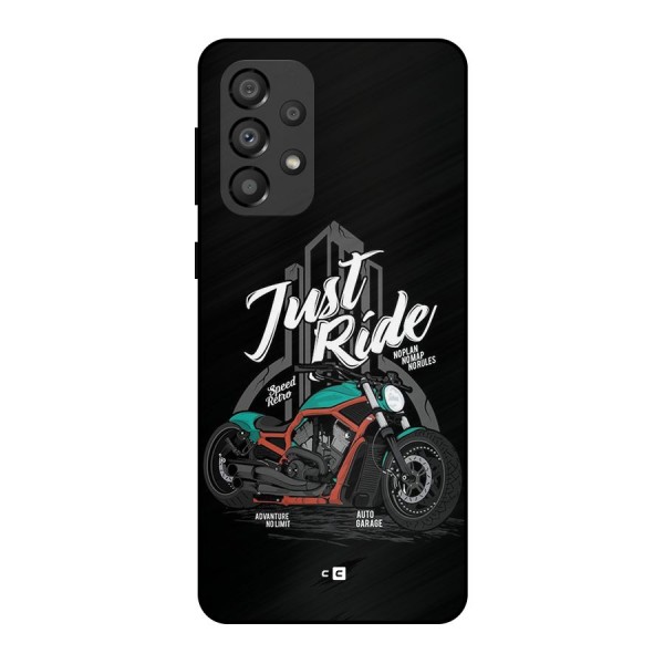 Just Ride Speed Metal Back Case for Galaxy A33 5G