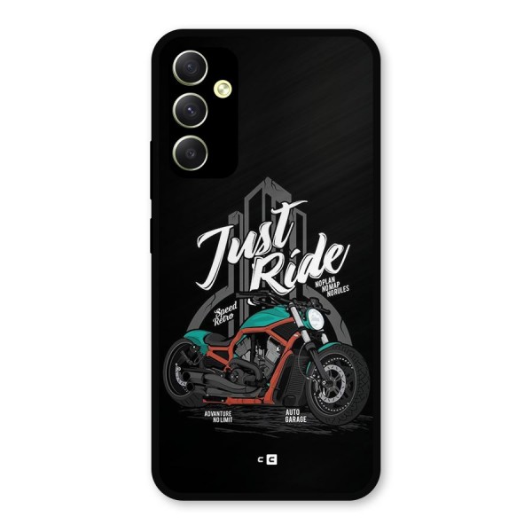 Just Ride Speed Metal Back Case for Galaxy A34