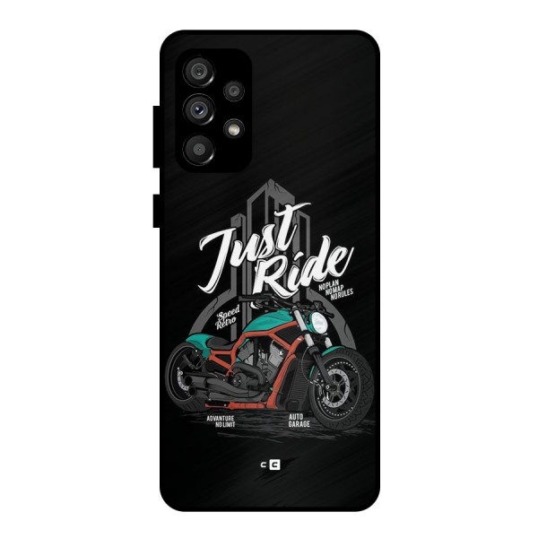 Just Ride Speed Metal Back Case for Galaxy A73 5G