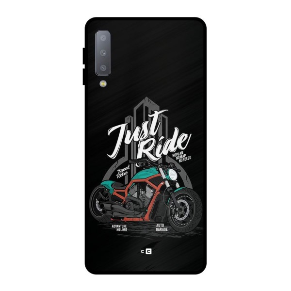 Just Ride Speed Metal Back Case for Galaxy A7 (2018)