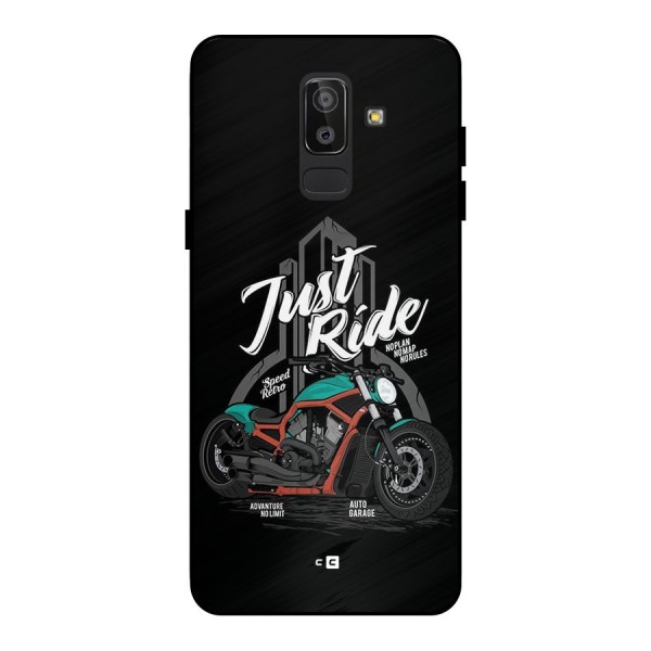 Just Ride Speed Metal Back Case for Galaxy J8