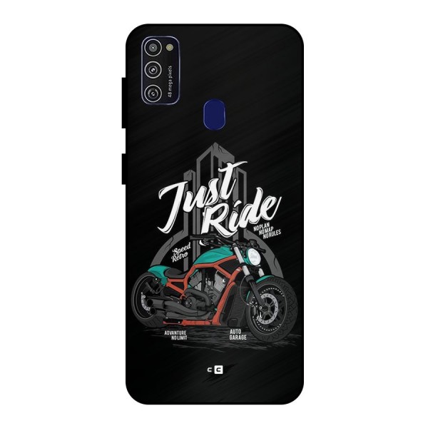 Just Ride Speed Metal Back Case for Galaxy M30s