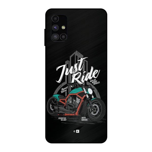 Just Ride Speed Metal Back Case for Galaxy M51