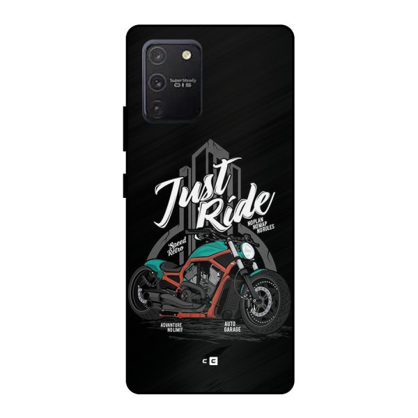 Just Ride Speed Metal Back Case for Galaxy S10 Lite