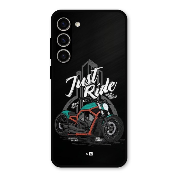 Just Ride Speed Metal Back Case for Galaxy S23 Plus