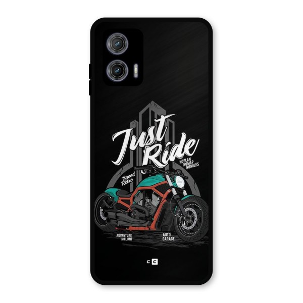 Just Ride Speed Metal Back Case for Moto G73