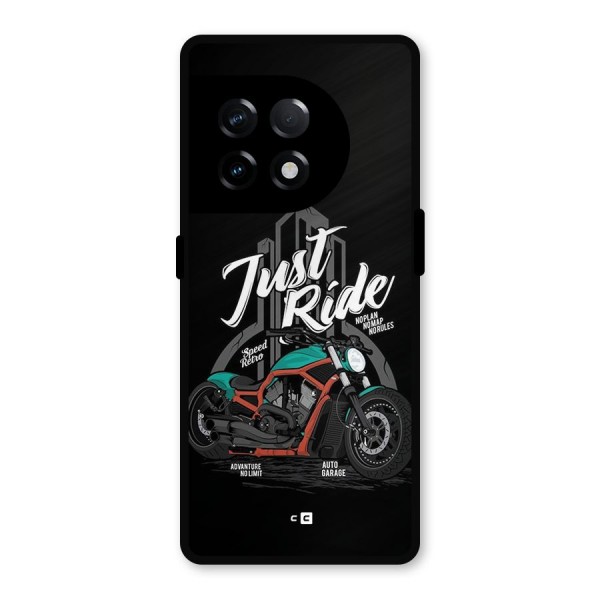 Just Ride Speed Metal Back Case for OnePlus 11R