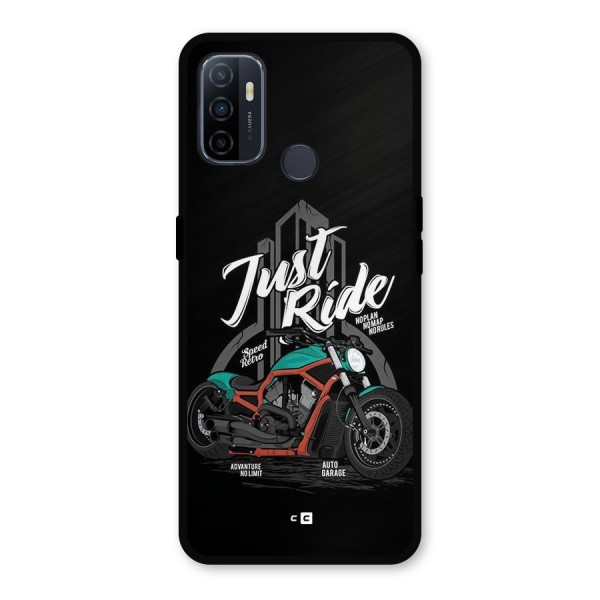 Just Ride Speed Metal Back Case for Oppo A53